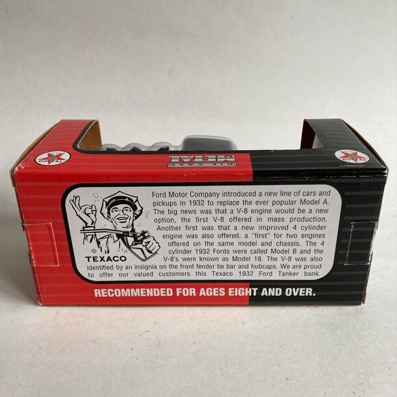 Texaco 1932 Ford Tanker Coin Bank Truck w/ KEY! by Kipp Bros. #26044 - Picture 9 of 9